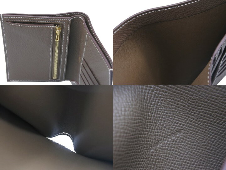 楽天市場】極美品 HERMES エルメス 二つ折り財布 ベアンコンパクト  