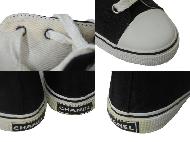 楽天市場】CHANEL シャネル スニーカー 001852 ココマーク ハイカット 
