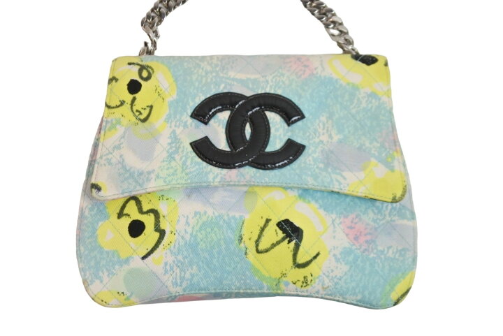楽天市場】CHANEL シャネル ショルダーバッグ フローラルターコイズ 