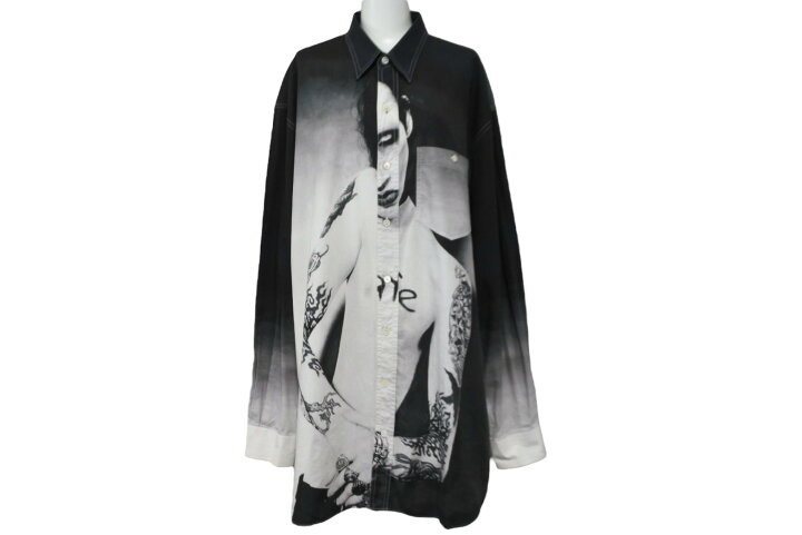 楽天市場】VETEMENTS ヴェトモン 長袖シャツ マリリンマンソンプリント 
