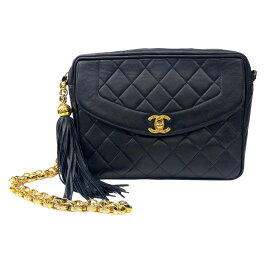 [USED/中古]CHANEL シャネル ショルダーバッグ マトラッセ チェーンショルダー 紺 2番台 フリンジ ラムスキン ネイビー ゴールド金具 B（目立った傷や汚れなし）ランク 中古 tdc-001692-4d