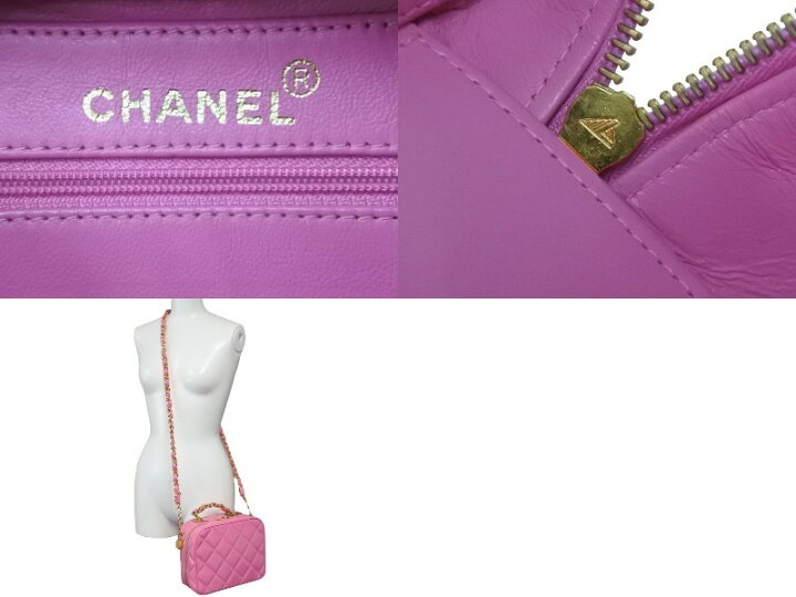 楽天市場】クラウディア期 CHANEL シャネル マトラッセ バニティバッグ 