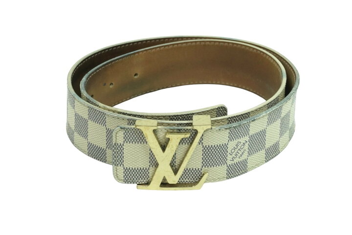 楽天市場】LOUIS VUITTON ルイヴィトン ベルト イニシャル ダミエ 