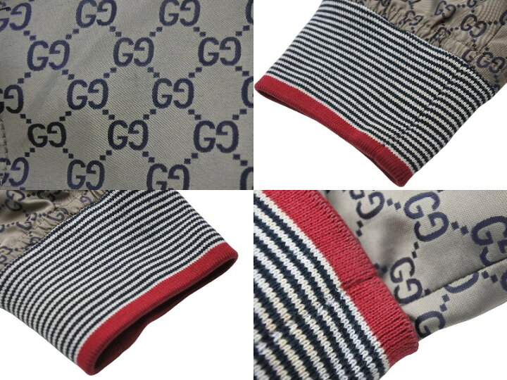 楽天市場】GUCCI グッチ ブルゾン ナイロン GG柄 ジップアップ  