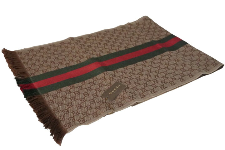 楽天市場】新品未使用 GUCCI グッチ マフラー ストール ショール GG総  