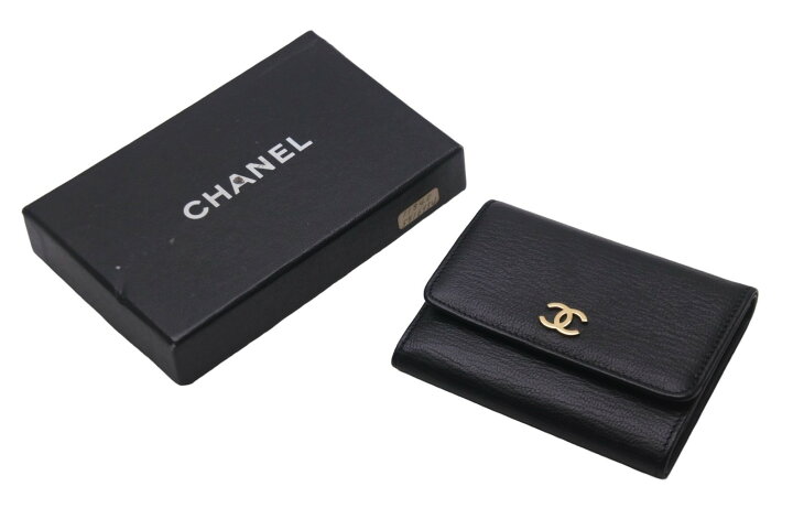 楽天市場】CHANEL シャネル 三つ折り財布 ココマーク 5番台  