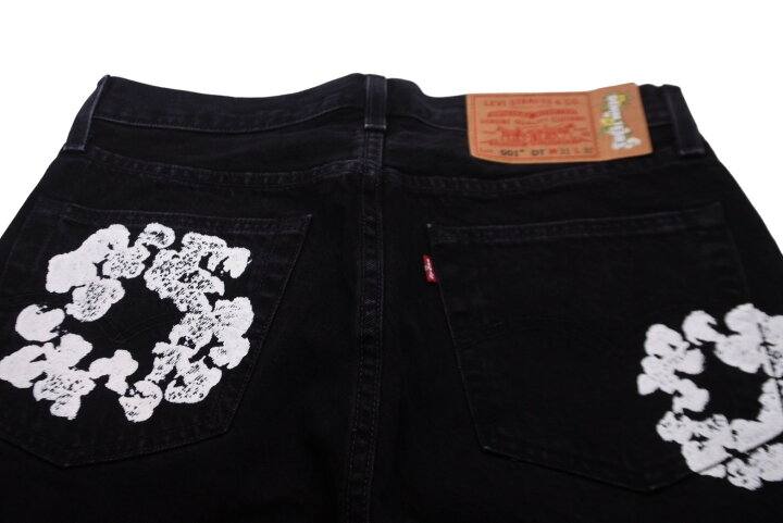 DENIM TEARS◇501/デニムパンツ/28/コットン/ブラック/PC9-A1592-0003 