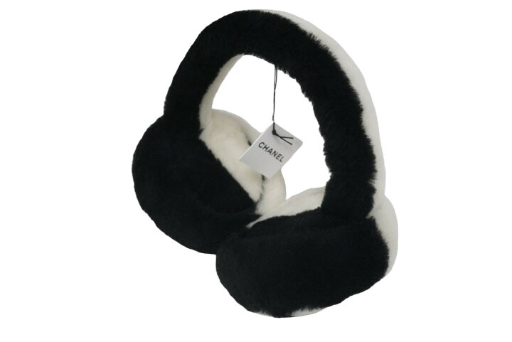 楽天市場】極美品 CHANEL シャネル イヤーマフ シアリング ココマーク 