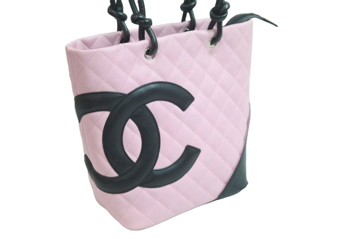 楽天市場】CHANEL シャネル カンボンライン ミディアム トートバッグ 9 