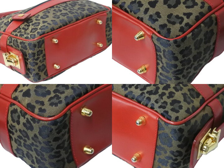 楽天市場】FENDI フェンディ ハンドバッグ 26353 レオパード 豹柄 