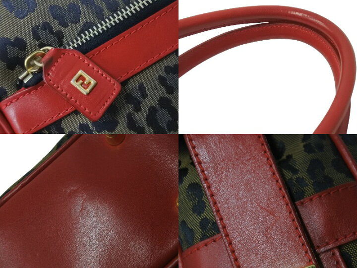 楽天市場】FENDI フェンディ ハンドバッグ 26353 レオパード 豹柄 