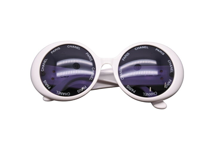 楽天市場】Chanel シャネル サングラス ロゴ 白 ココマーク ブラック  