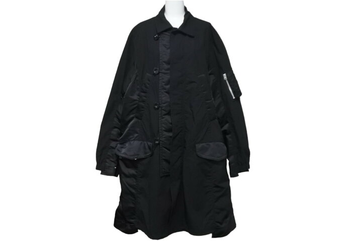 楽天市場】Sacai サカイ コート 21AW ミリタリー ブラック コットン  