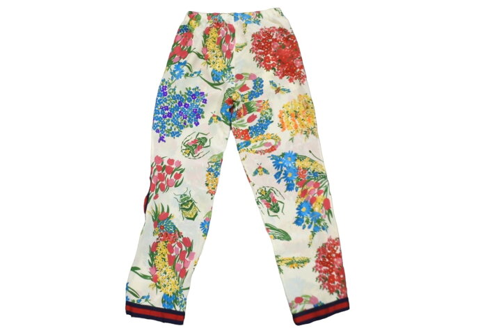 楽天市場】GUCCI グッチ パンツ シルクパンツ サイドライン フラワー  