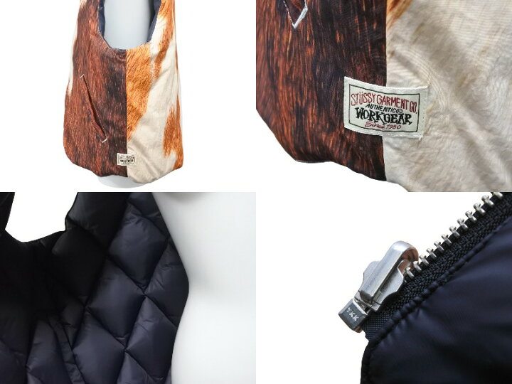 楽天市場】新品同様 STUSSY ステューシー ダウンベスト キルティング 
