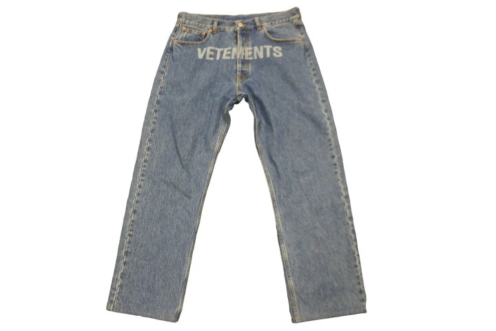 楽天市場】VETEMENTS ヴェトモン デニムパンツ フロントロゴ  