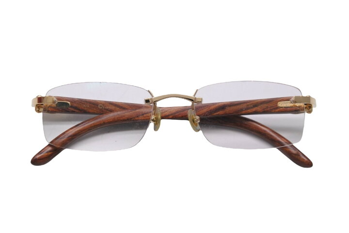 楽天市場】極美品 CARTIER カルティエ サングラス メガネ ウッド 度  
