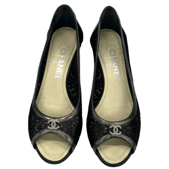 楽天市場】[USED/中古]CHANEL シャネル パンプス ココマーク レース 