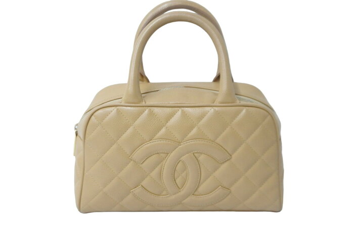 楽天市場】CHANEL シャネル マトラッセ キャビアスキン ミニ ボストン 