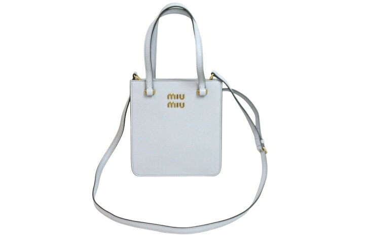 楽天市場】極美品 MIUMIU ミュウミュウ ショルダーバッグ 2WAY MADRAS  