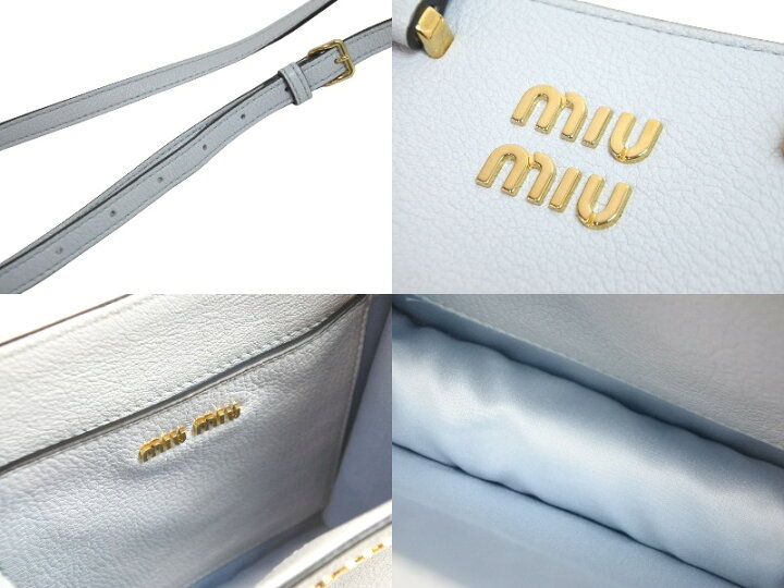 楽天市場】極美品 MIUMIU ミュウミュウ ショルダーバッグ 2WAY MADRAS 