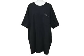 GIVENCHY ジバンシィ 半袖Tシャツ Ribbon Trimmed Logo BM70VA3002 ブラック コットン 美品 中古 57712