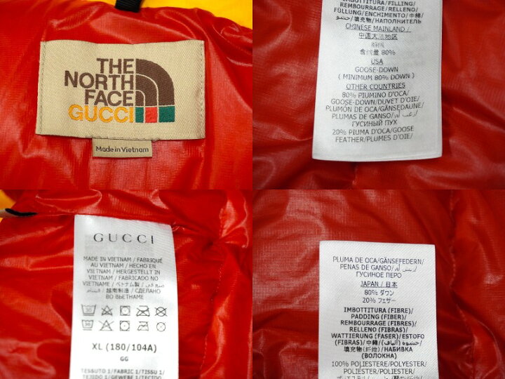 楽天市場】GUCCI×THE NORTH FACE グッチ×ザノースフェイス ダウン 