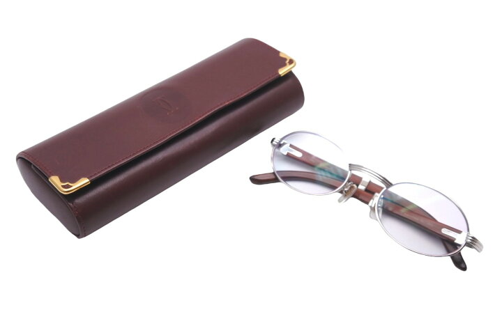 楽天市場】CARTIER カルティエ サングラス トリニティ ウッドテンプル 