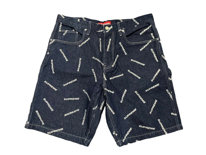楽天市場】極美品 Supreme シュプリーム ショートパンツ デニム ロゴ 