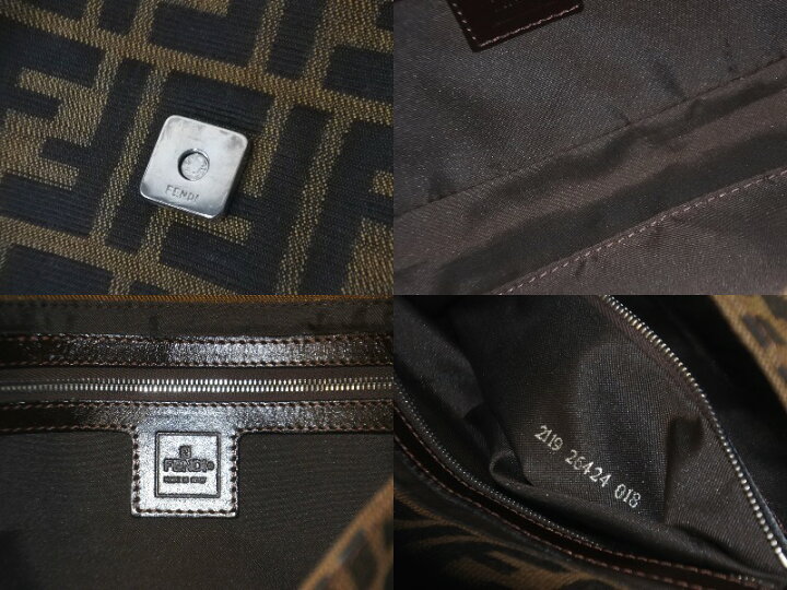 楽天市場】FENDI フェンディ ズッカ柄 マンマバケット ワンショルダー 