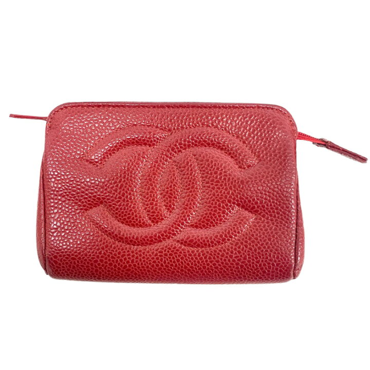 楽天市場】[USED/中古]CHANEL シャネル ポーチ ココマーク レッド  