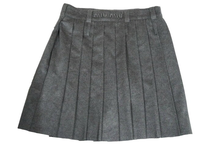 楽天市場】新品未使用 MIUMIU ミュウミュウ プリーツスカート  