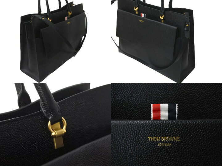 楽天市場】THOM BROWNE トムブラウン ラージデュエット トート 