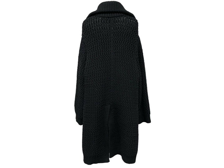 楽天市場】極美品 CHANEL シャネル ニットコート ブラック ロング  