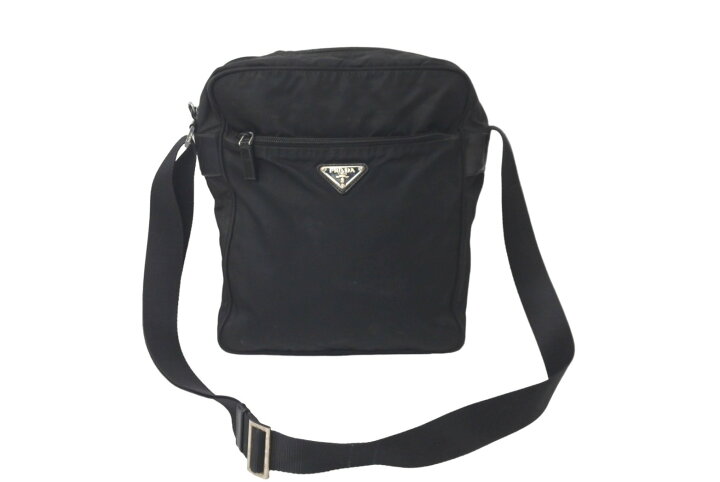 楽天市場】PRADA プラダ ショルダーバッグ ナイロン レザー NERO 