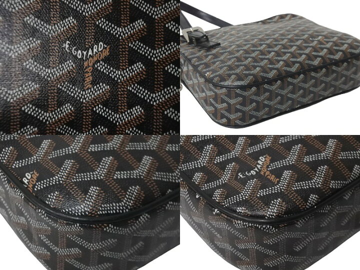 楽天市場】GOYARD ゴヤール ヨナGM ショルダーバッグ ブラック レザー 
