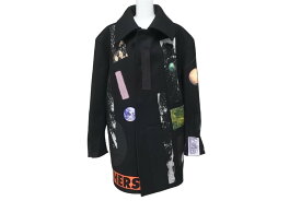 極美品 RAF SIMONS×STERLING RUBY ラフシモンズ コート ARCHIVE REDUX パッチワーク フライフロント 2014年復刻版 中古 60135