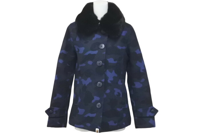 楽天市場】A BATHING APE アベイシングエイプ ファーコート カモ 