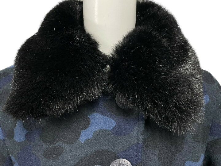 楽天市場】A BATHING APE アベイシングエイプ ファーコート カモ 