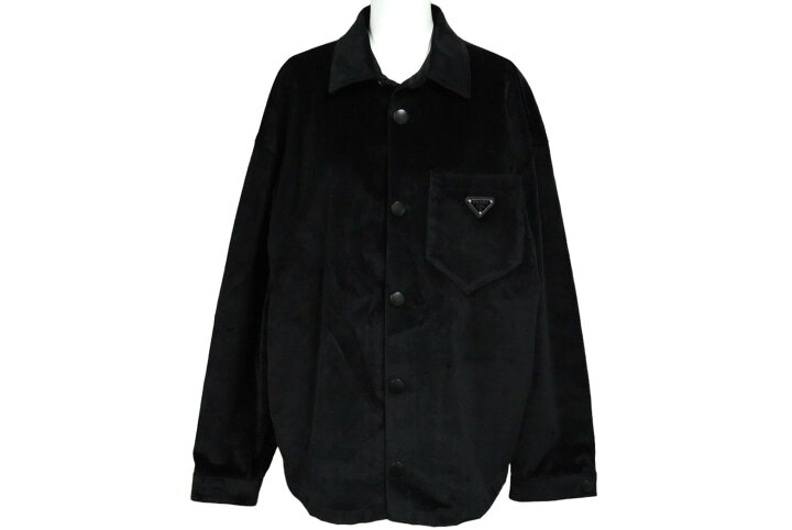 楽天市場】PRADA プラダ 長袖 シャツ ジャケット 23SS ベルベット 