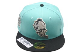 新品未使用 NEW ERA New york Mets ニューエラ ニューヨークメッツ キャップ ミントグリーン グレーブリム 7 1/4 中古 59755