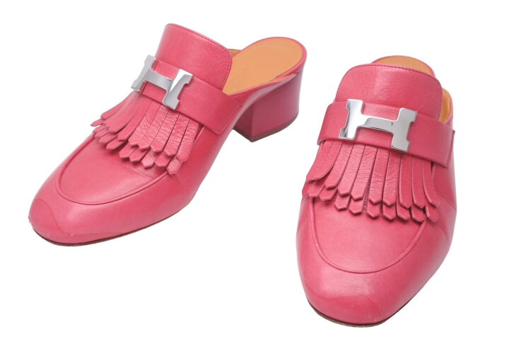 楽天市場】HERMES エルメス チュイルリー ミュール 191096Z 靴 Hロゴ 