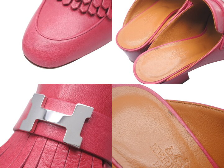 楽天市場】HERMES エルメス チュイルリー ミュール 191096Z 靴 Hロゴ 