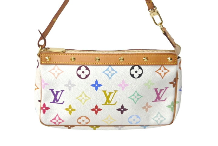楽天市場】LOUIS VUITTON ルイヴィトン 村上隆 ホワイト ポシェット 