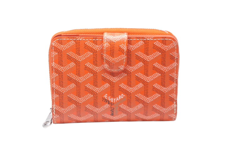 楽天市場】GOYARD ゴヤール チュイルリー 二つ折り財布 オレンジ PVC 