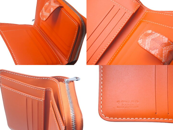 楽天市場】GOYARD ゴヤール チュイルリー 二つ折り財布 オレンジ PVC 