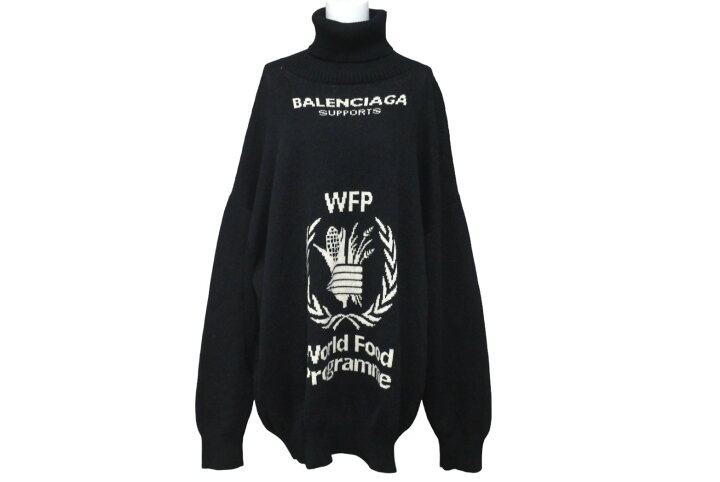 楽天市場】BALENCIAGA バレンシアガ ニット WFPロゴ ウール オーバー 