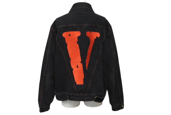 楽天市場】VLONE ヴィーロン デニムジャケット FRIENDS A$AP BARI 刺繍  