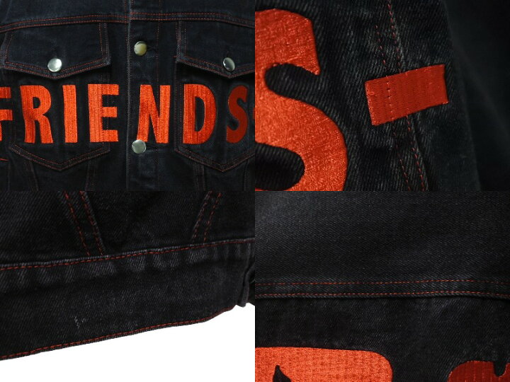 楽天市場】VLONE ヴィーロン デニムジャケット FRIENDS A$AP BARI 刺繍  