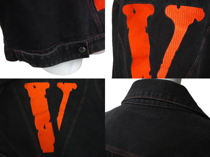 楽天市場】VLONE ヴィーロン デニムジャケット FRIENDS A$AP BARI 刺繍  